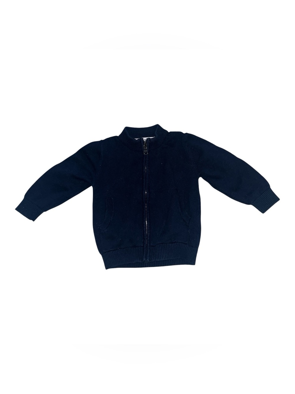 Children's Racing Team Zip-Front Knit Sweater Size 9-12m